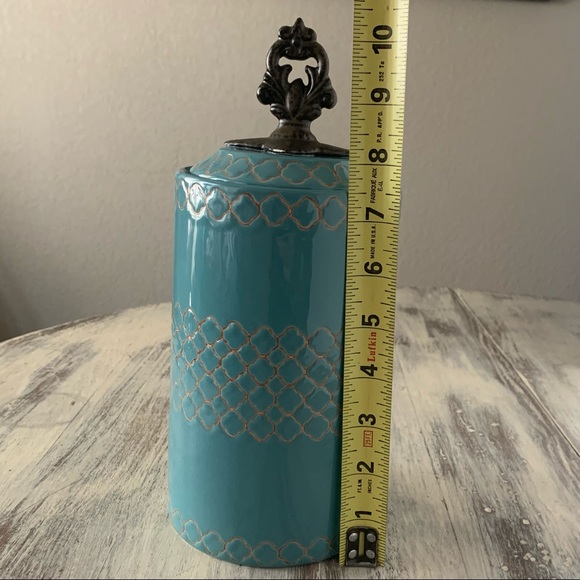 American Atelier Blue Farmhouse Canisters - Picture 5 of 7